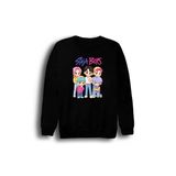 Fame-Stoned K-Pop Demon Hunters – Saja Boys Baby Saja Baskılı Unisex %100 Pamuk Bisiklet Yaka Sweatshirt