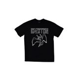 fame-stoned Led Zeppelin Baskılı Unisex %100 Pamuk Siyah T-shirt