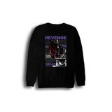 Fame-Stoned Lelouch Lamperouge - Code Geass - Anime Baskılı Unisex %100 Pamuk Siyah Bisiklet Yaka Sweatshirt