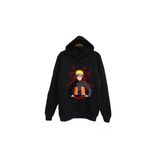 Fame-Stoned Naruto Itachi Uchiha Anime Baskılı Unisex %100 Pamuk Kapüşonlu Sweatshirt