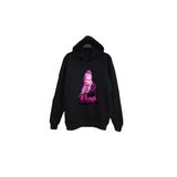 Fame-Stoned Rosé - Blackpınk - K-Pop - Baskılı Unisex %100 Pamuk Kapüşonlu Siyah Sweatshirt