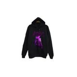 Fame-Stoned Solo Leveling Arise Anime Baskılı Unisex %100 Pamuk Kapüşonlu Siyah Sweatshirt