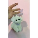 FAMEMUS ACCESSORY 24324rewrewr Peluş Köpek Çanta Süsü Aksesuar Anahtarlık Boyut:16Cm Büyük Boy