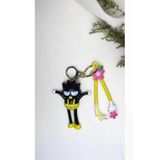 Famemus Accessory 3D Büyük Boy Sevimli Karakter Kara Kedi Anahtarlık Ve Çanta Aksesuar