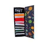 Famemus Accessory 6 Çift Renkli Desenli Özel Kutusunda Tenis Çorap Seti Çorap Spor
