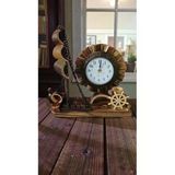 Famemus Accessory Ahsap Dekaratif Masa Ve Ofis Süs Biblo Saathediyelik Ürün Boyut: 20Cm*17Cm