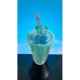Famemus Accessory Ayıcıklı Işıksız Model Pipetli Matara Bardak
