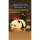 Famemus Accessory Çok Renkli Sensörlü Işık Değiştiren Panda Gece Lambası Plastik Malzeme ile Modern Tasarım
