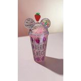 Famemus Accessory Kulaklı Meyve Temalı Pipetli Bardak Matara