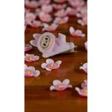 Famemus Accessory Labubu Model Çocuk Pens Toka Pembe Renk 8Cm