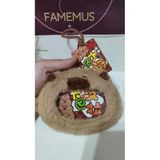 Famemus Accessory Lüsk Kaliteli Caypara Peluş Cüzdan Anahtarlık 12 Cm
