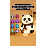 FAMEMUS ACCESSORY Sensörlü Işık Değiştiren Panda Gece Lambası Hediyelik Ürün