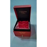 FAMEMUS ACCESSORY Sevgililer Gününe Özel Güllü Çekmeçeli Yüzük Kutusu boyut:11cm*8cm