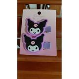 Famemus Accessory Üzeri Silikon Kuromi Fiğürlü Çocuk Pens Toka Bir Çift