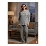 FAMES PİJAMA KADIN GRİ İNSPİRE PİJAMA TAKIMI
