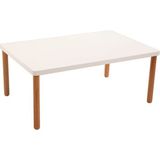 Fami Home | Bohem Orta Sehpa Ahşap Ayaklı Modern Salon Sehpası - Meşe-Meşe - 33BHM0002-MSMS
