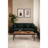 Fami Home | Lodos Gold Detaylı Modern Orta Sehpa Ahşap Salon Sehpası - Ceviz-Antrasit