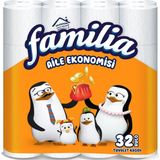 Familia 32'li Tuvalet Kağıdı Aile Ekonomisi 2 Katlı Beyaz Rulo Sayısı ile Ekonomik Seçim