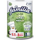 Familia Natural Jumbo Havlu 1 Xl=3 Rulo - Beyaz