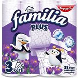 Familia Plus 3 Katlı 64'lü Paket Tuvalet Kağıdı Sihirli Çiçekler Ekstra Yumuşak 2pk*32 - Mor