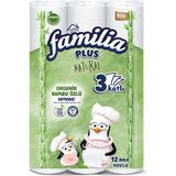 Familia Plus Natural Havlu 12'Li (4'Li Paket)