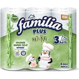 Familia Plus Natural Havlu 6'Lı (5'Li Paket)