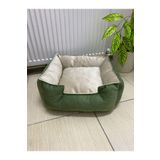 Family Bed YEŞİL ELYAF DOLGULU YIKANABİLİR Kedi/Köpek Araba Koltuğu Yatağı 50x50cm