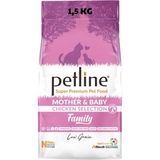 Family Mother & Babycat Kuru Kedi Maması, Tavuklu, Anne ve Yavru Kediler Için, Düşük Tahıllı, - Alabalık