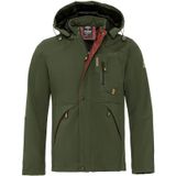Famoda Kürklü Su ve Rüzgar Geçirmez Softshell Kışlık Erkek Mont Haki