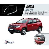 Fams Oto Aksesuar Dacia Duster Krom Ön Panjur Kenar Çıtası 2018-2023 Arası 2 Prç. P. Çelik