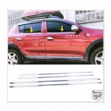 FAMS OTO AKSESUAR Dacia Sandero Stepway Krom Cam Çıtası Seti 4 prç. 2012-2020 P.Çelik
