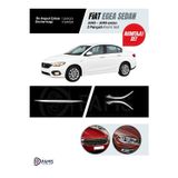 Fams Oto Aksesuar Fiat Egea 2015-2019 3 Parça Krom Set (Ön Kaput Çıtası + Ön Far Alt Nikelajı) P.Çelik