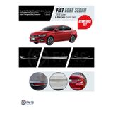 FAMS OTO AKSESUAR Fiat Egea 2015-2019 Sedan 6 Parça Krom Set (Arka Tampon Üstü Koruma Yazılı + Stop Alt Nikelajı+Bagaj Orta Çıta + Arka Reflektör) P.Çelik