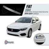 Fams Oto Aksesuar Fiat Egea Krom Arka Tampon Üstü Koruma 2015 üzeri Yazılı Sedan P,Çelik (Taşlı)