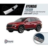 Fams Oto Aksesuar Hyundai Tucson Krom Bagaj İç Eşik Koruma 2022 üzeri P.Çelik (Taşlı)