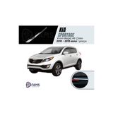 Fams Oto Aksesuar Kia Sportage Uyumlu Krom Bagaj Alt Çıtası 2010-2015 P. Çelik