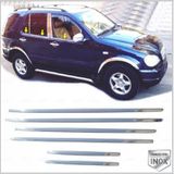FAMS OTO AKSESUAR Mercedes ML W163 Krom Cam Çıtası 6 parça 1998-2005 arası Paslanmaz Çelik