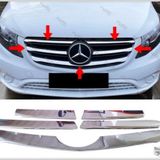 FAMS OTO AKSESUAR Mercedes Vito W447 Krom Ön Panjur 5 prç 2020 ve üzeri GENİŞ MODEL Paslanmaz Çelik