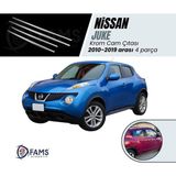 Fams Oto Aksesuar Nissan Juke Krom Cam Çıtası 4 Prç. 2010-2019 Arası P. Çelik