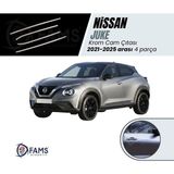Fams Oto Aksesuar Nissan Juke Krom Cam Çıtası 4 Prç. 2021-2025 Arası P. Çelik