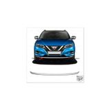 Fams Oto Aksesuar Nissan QASHQAI J11 Alt Ön Panjur 2017-2020 Paslanmaz Çelik