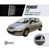 Fams Oto Aksesuar Peugeot 307 Krom Kapı Direk Seti 6 Prç P.Çelik 2000 Üzeri