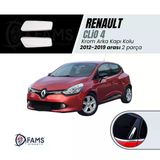Fams Oto Aksesuar Renault Clio 4 Krom Arka Kapı Kolu 2 Prç. 2012 Ve Üzeri Paslanmaz Çelik