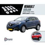 Fams Oto Aksesuar Renault Kadjar Krom Kapı Kolu 4 kapı 2015> (Sensörlü) Paslanmaz Çelik