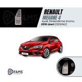 Fams Oto Aksesuar Renault Megane 4 Sedan 2016+ üzeri Uyumlu Özel Desenli Krom Ayak Dinlendirme Pedalı