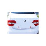 Fams Oto Aksesuar Skoda Superb Krom Bagaj Alt Çıtası 2015 Üzeri Paslanmaz Çelik