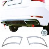 Fams Oto Aksesuar Skoda Superb Uyumlu Krom Egzoz Çerçevesi 2 Parça 2015-2019 Arası Uyumlu Üzeri Paslanmaz Çelik