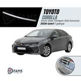 Fams Oto Aksesuar Toyota Corolla Krom Arka Tampon Üstü Koruma 2020 üzeri Sedan P,Çelik (Parlak)