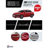 Fams Otomotiv Fiat Egea 2015-2019 Sedan 5 Parça Krom Set (Bagaj Üst + Alt + Orta Çıtaları +-Stop Alt Çıtaları 5 Prç)