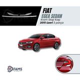 Fams Otomotiv Fiat Egea Krom Stop Alt Nikelajı+Bagaj Orta Çıta 3 Parça 2015> Paslanmaz Çelik